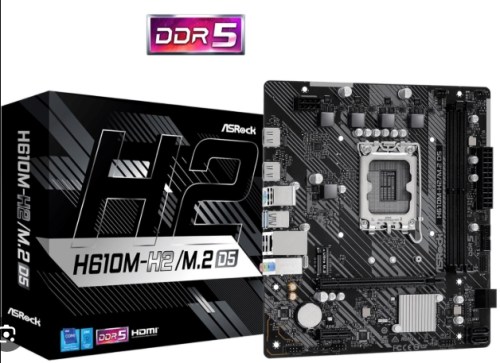 Motherboard ASRock H610M-H2/M.2 D5 1700 mATX DDR5